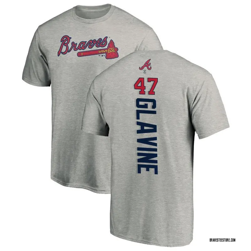 Men's Tom Glavine Atlanta Braves Backer T-Shirt - Ash