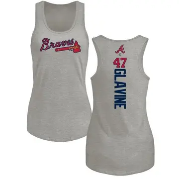 Women's Tom Glavine Atlanta Braves Backer Tri-Blend Tank Top - Ash
