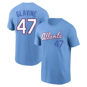 Youth Tom Glavine Atlanta Braves Light Blue 2026 City Connect Name & Number T-Shirt
